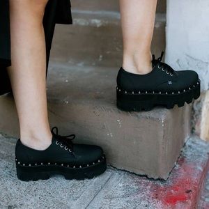 TUK Studded Creepers-Vegan Leather-SALE❤️❤️❤️